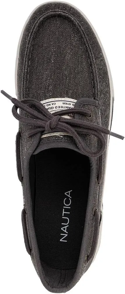Nautica Men's Casual Boat Shoes, Moc-Toe Loafers with Cushioned Insole, Deck Fashion Sneaker