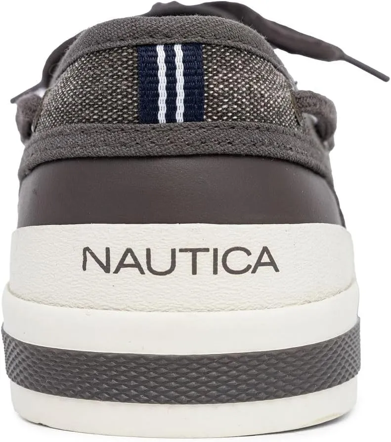 Nautica Men's Casual Boat Shoes, Moc-Toe Loafers with Cushioned Insole, Deck Fashion Sneaker