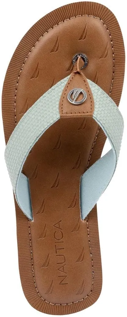 Nautica Women's Thong Strap Sandal – Casual Flip-Flop for Beach, Pool, and Everyday Comfort