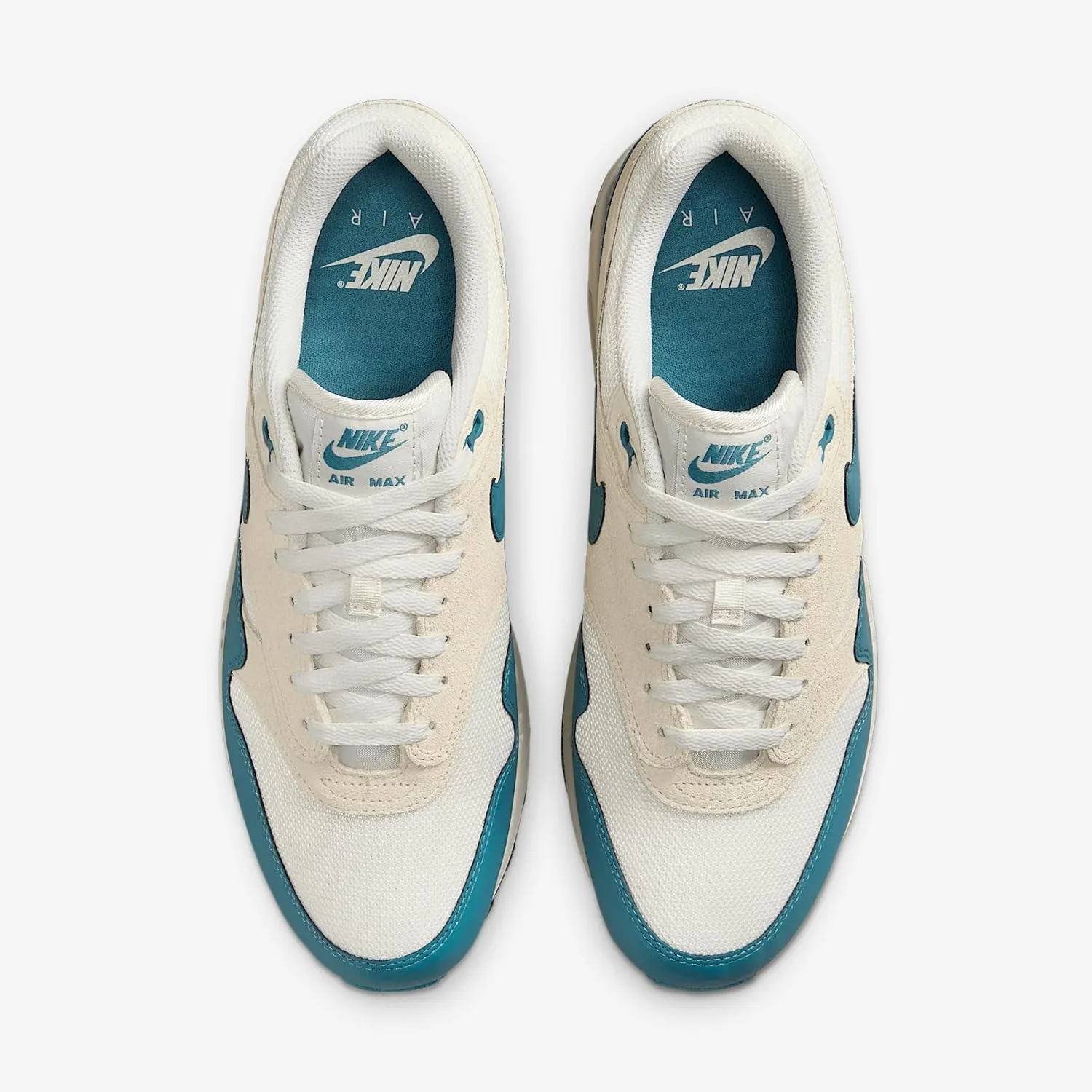 Nike Air Max 1 Essential Men's Shoes (FZ5808-011, Soft Pearl/Light Khaki/Black/Smokey Blue)