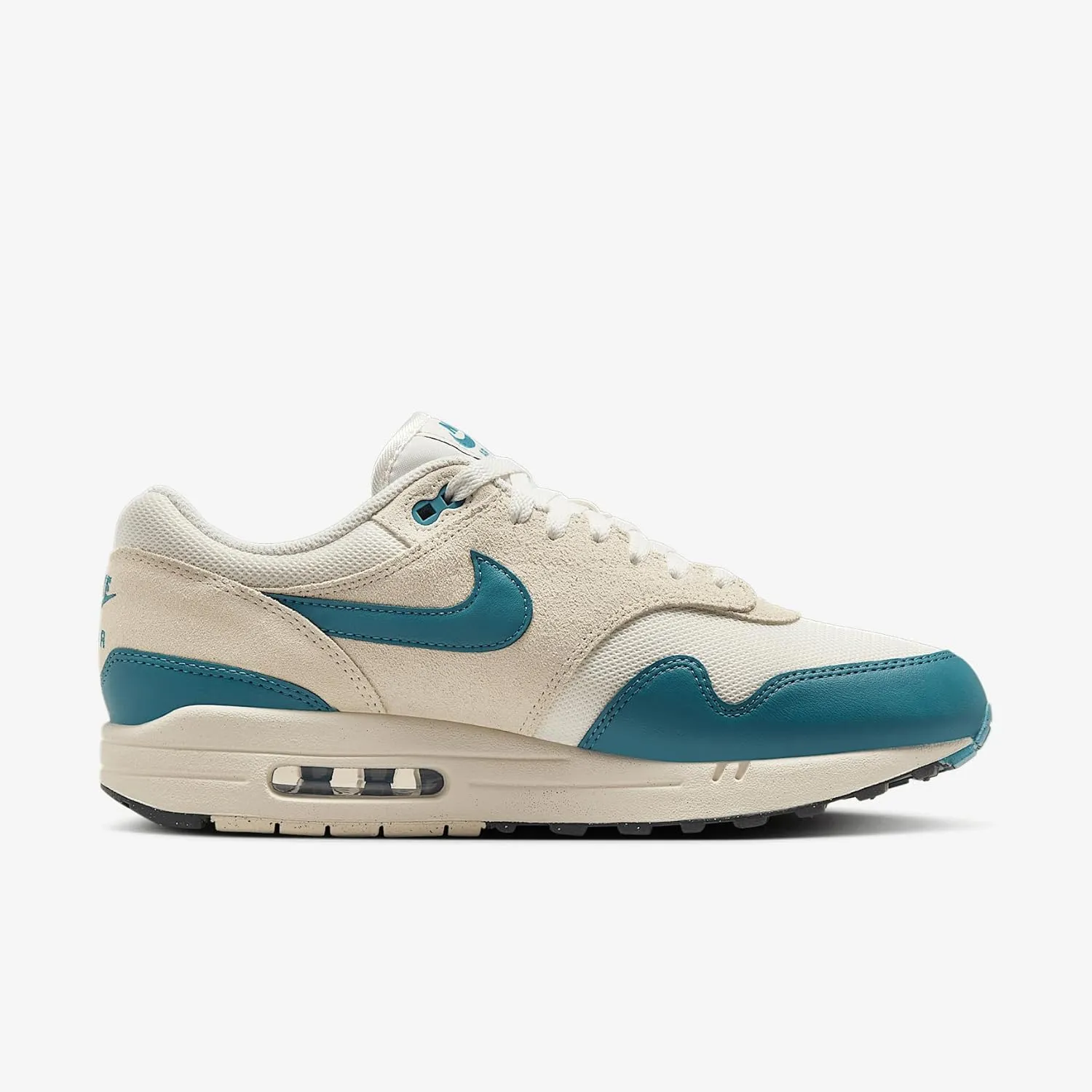 Nike Air Max 1 Essential Men's Shoes (FZ5808-011, Soft Pearl/Light Khaki/Black/Smokey Blue)