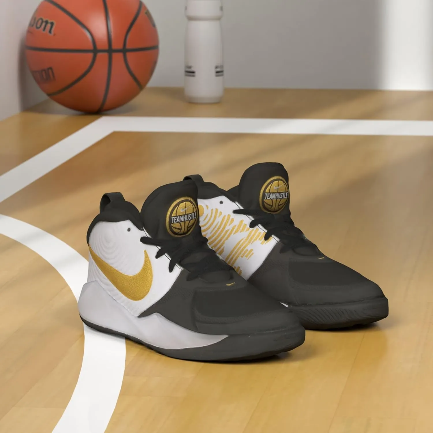 Nike Unisex-Child Team Hustle D 9 Pre School Basketball Shoe