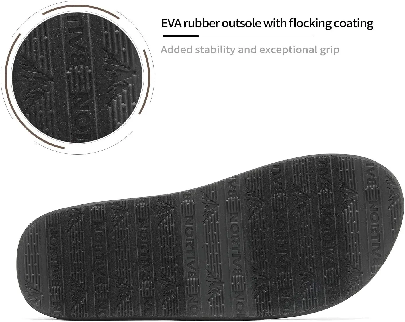 NORTIV 8 Men's Flip Flops Thong Sandals Comfortable Light Weight Beach Shoes REVIVA