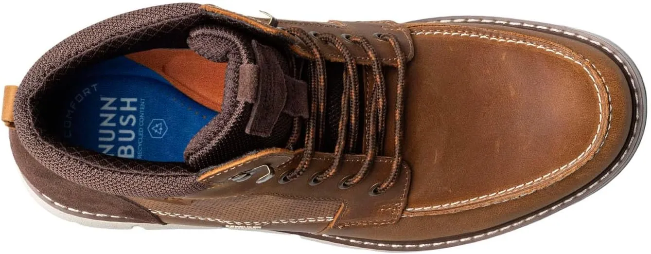 Nunn Bush Men's Karnak Moccasin Toe Boot Lightweight Comfortable Chukka