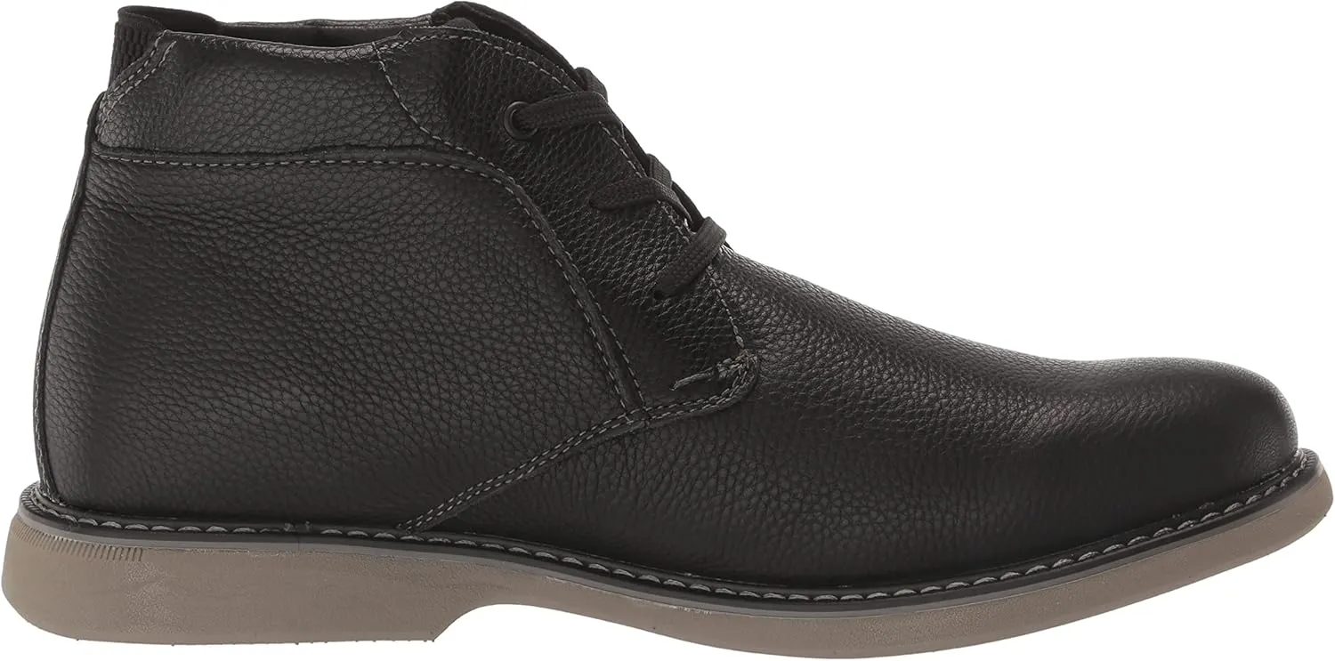 Nunn Bush Men's Otto Plain Toe Chukka Lightweight Leather Suede Water Resistant Boot