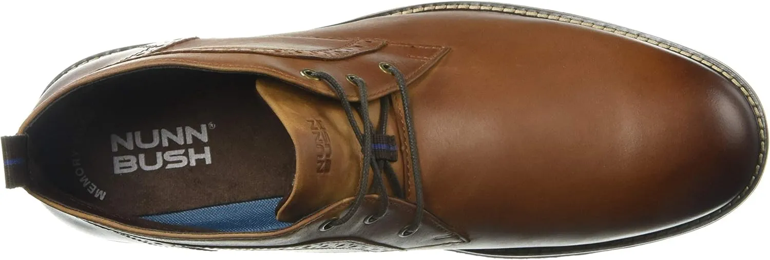 Nunn Bush Men's Ozark Plain Toe Chukka Boot with Kore Walking Comfort Technology