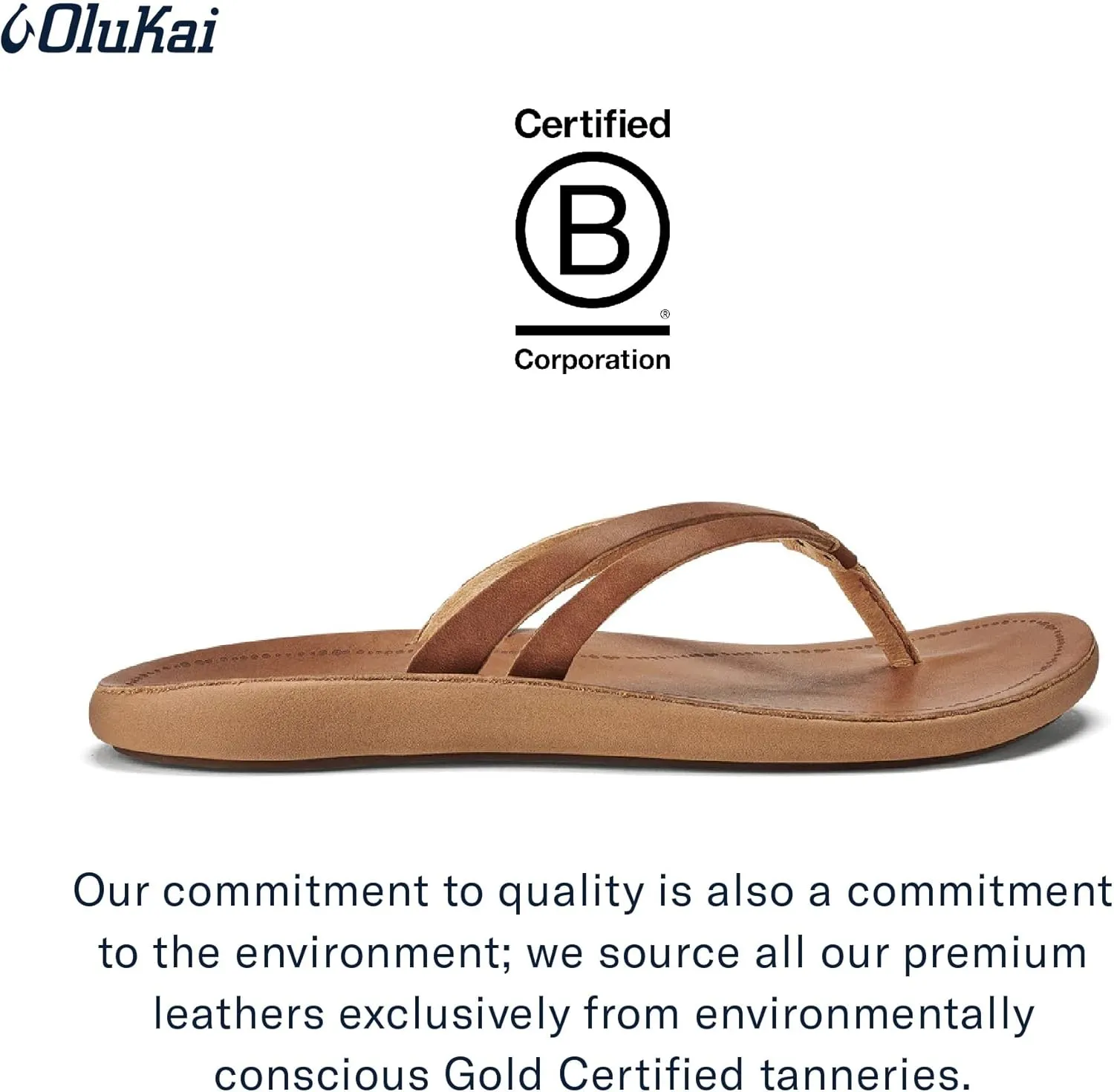 OLUKAI Kapehe Luana Women's Beach Sandal, Soft & Comfortable Full-Grain Leather, Casual & Modern Style