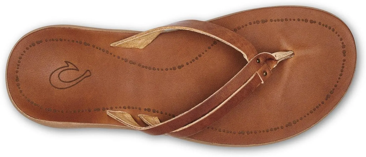 OLUKAI Kapehe Luana Women's Beach Sandal, Soft & Comfortable Full-Grain Leather, Casual & Modern Style