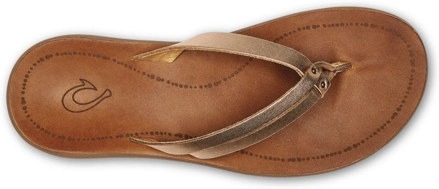 OLUKAI Kapehe Luana Women's Beach Sandal, Soft & Comfortable Full-Grain Leather, Casual & Modern Style