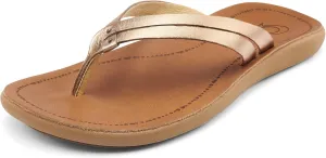 OLUKAI Kapehe Luana Women's Beach Sandal, Soft & Comfortable Full-Grain Leather, Casual & Modern Style