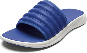 OLUKAI Komo Men's Slide Sandals, Water-Friendly Shoe with Cushioned Strap, All-Day Comfort & Support
