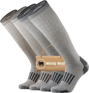 ONKE Knee High Socks Cushioned Moisture Wicking for Mens Over the Calf OTC Steel Toe Western Work Boot Thermal Hiking Hunting