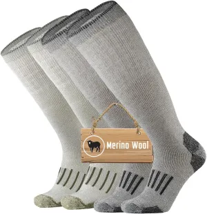 ONKE Knee High Socks Cushioned Moisture Wicking for Mens Over the Calf OTC Steel Toe Western Work Boot Thermal Hiking Hunting