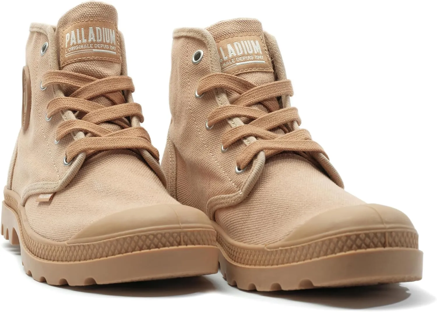 Palladium Women's Pampa Hi Boot, Vegan Canvas Lace Up Boot