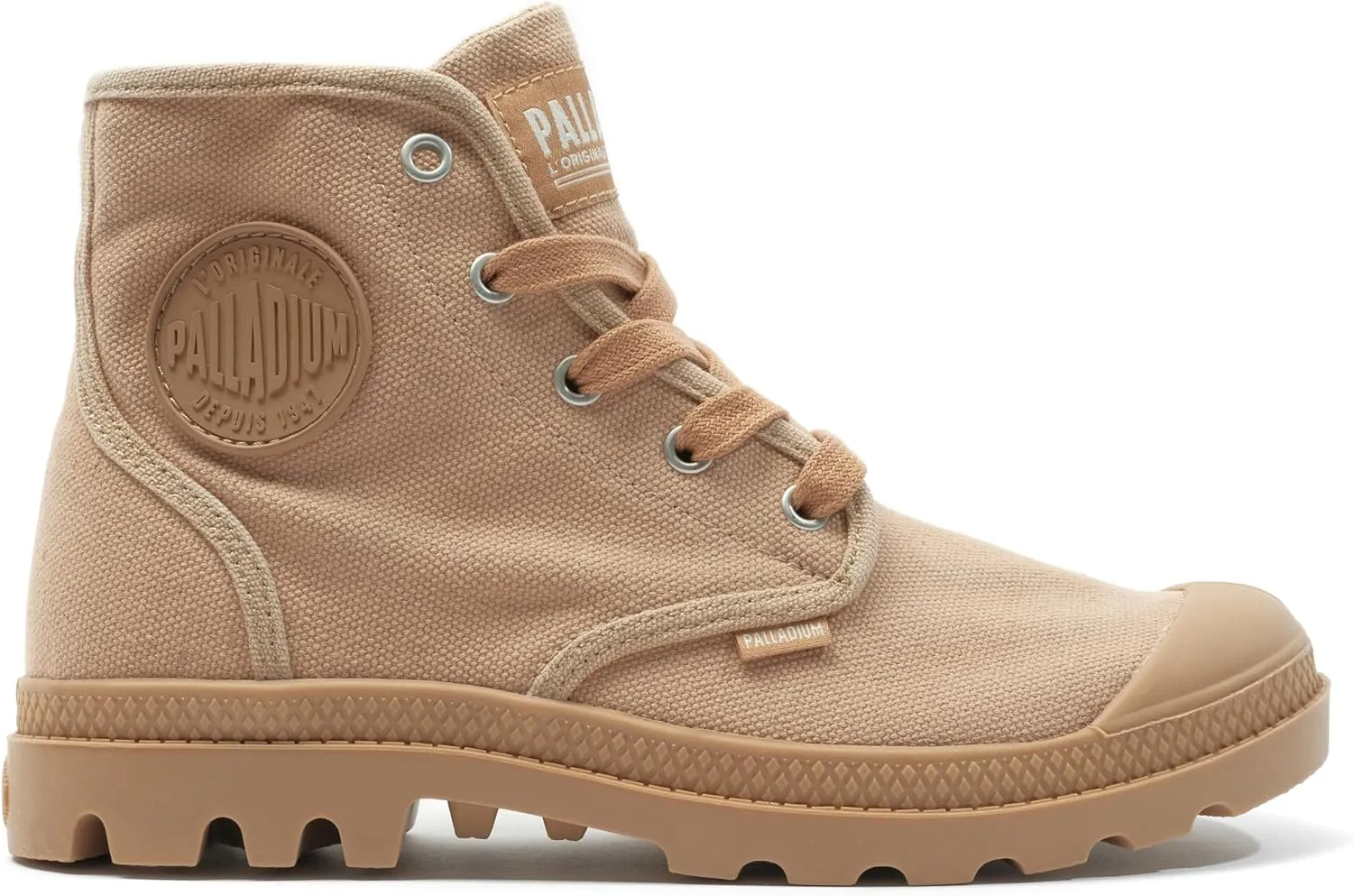 Palladium Women's Pampa Hi Boot, Vegan Canvas Lace Up Boot