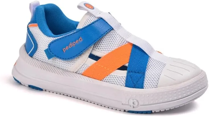 pediped Flex Mercury First Walker Shoe, White, 13 US Unisex Little Kid
