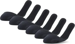 Peds Women's Cushioned Insole Liner, 6-Pairs, Black, Shoe Size: 5-10
