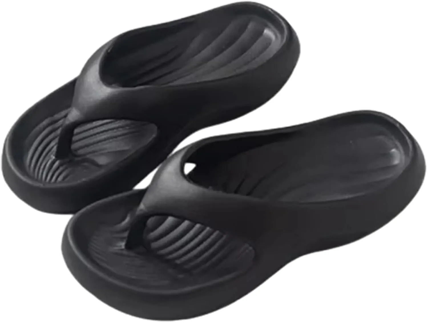 Pillow Arch Support Flip Flops, Women's Men Summer EVA Clip Toe Platform Flip Flops Beach Casual Slip-On Slippers