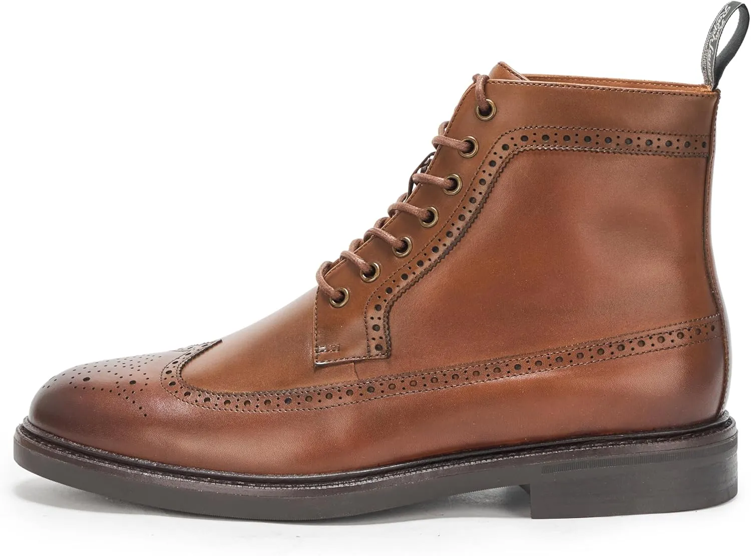 POLO RALPH LAUREN Men's Asher Leather Wingtip Boot Ankle