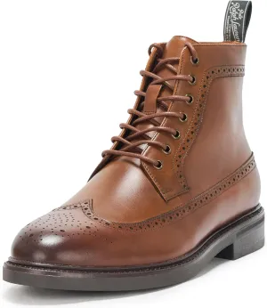 POLO RALPH LAUREN Men's Asher Leather Wingtip Boot Ankle