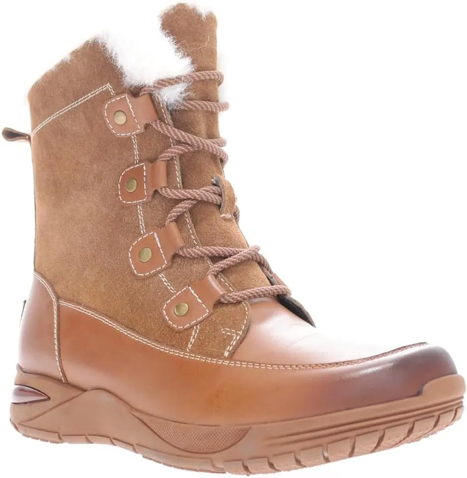 Propét Women's Dulcie Leather Suede Scotchgard Treated Mid-Calf Boot