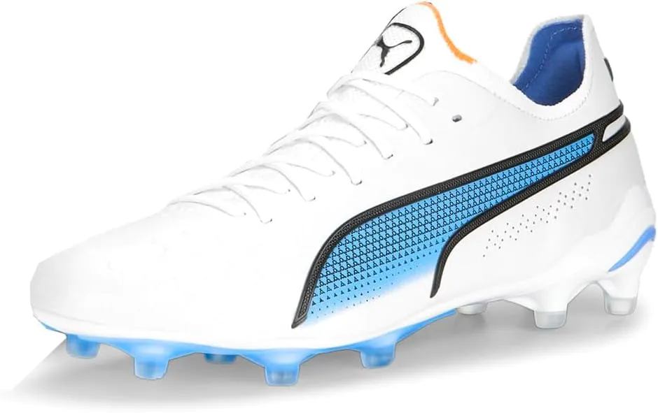 PUMA Women's Fg Outsole King Ultimate Ag Soccer Cleated, Firm Ground, Turf-White-Size 9 M