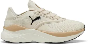 PUMA Women's Softride Mayve WN's Street Running Shoe, Alpine Snow Warm White PUMA Black, 7 Women