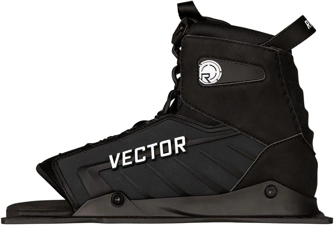 Radar Vector BOA Rear Feather Frame Waterski Boot - Blackout 2025