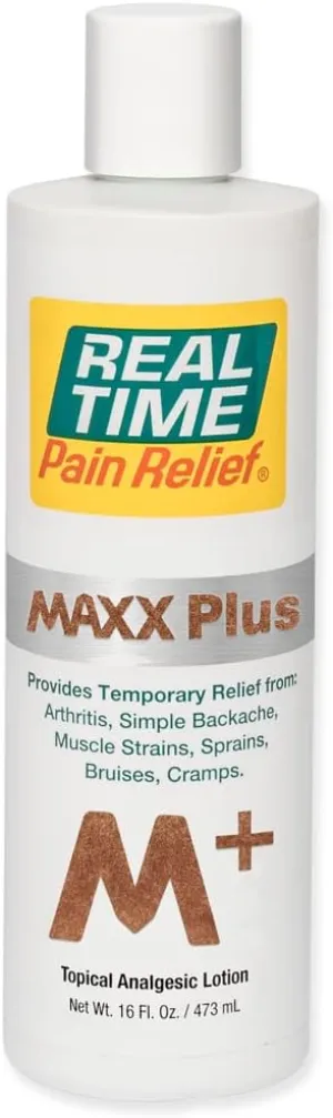 Real Time Pain Relief Maxx Plus 16 Ounce Flip Top Bottle
