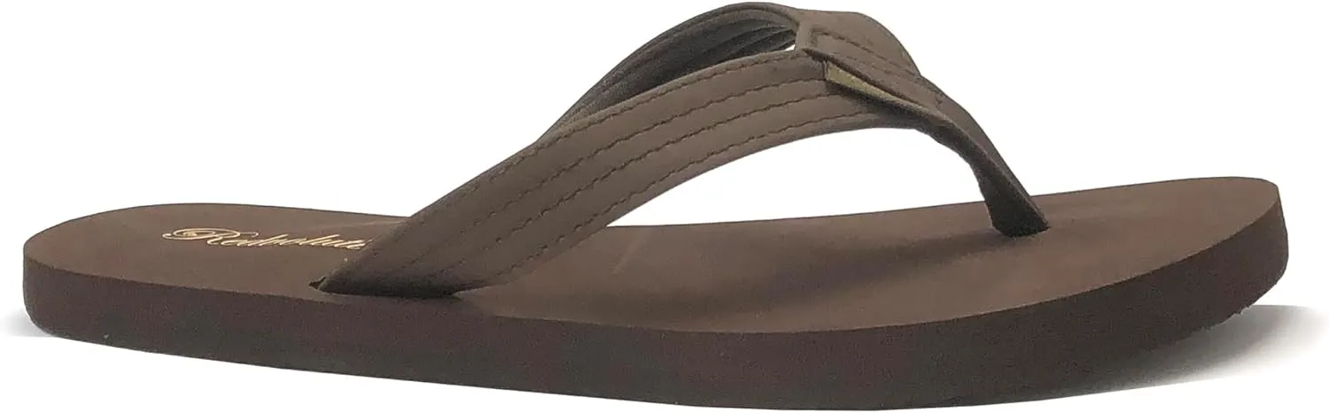 REDVOLUTION New Women's Classic Beach Flip Flop Soft Sandals Slip on Shoe Maui