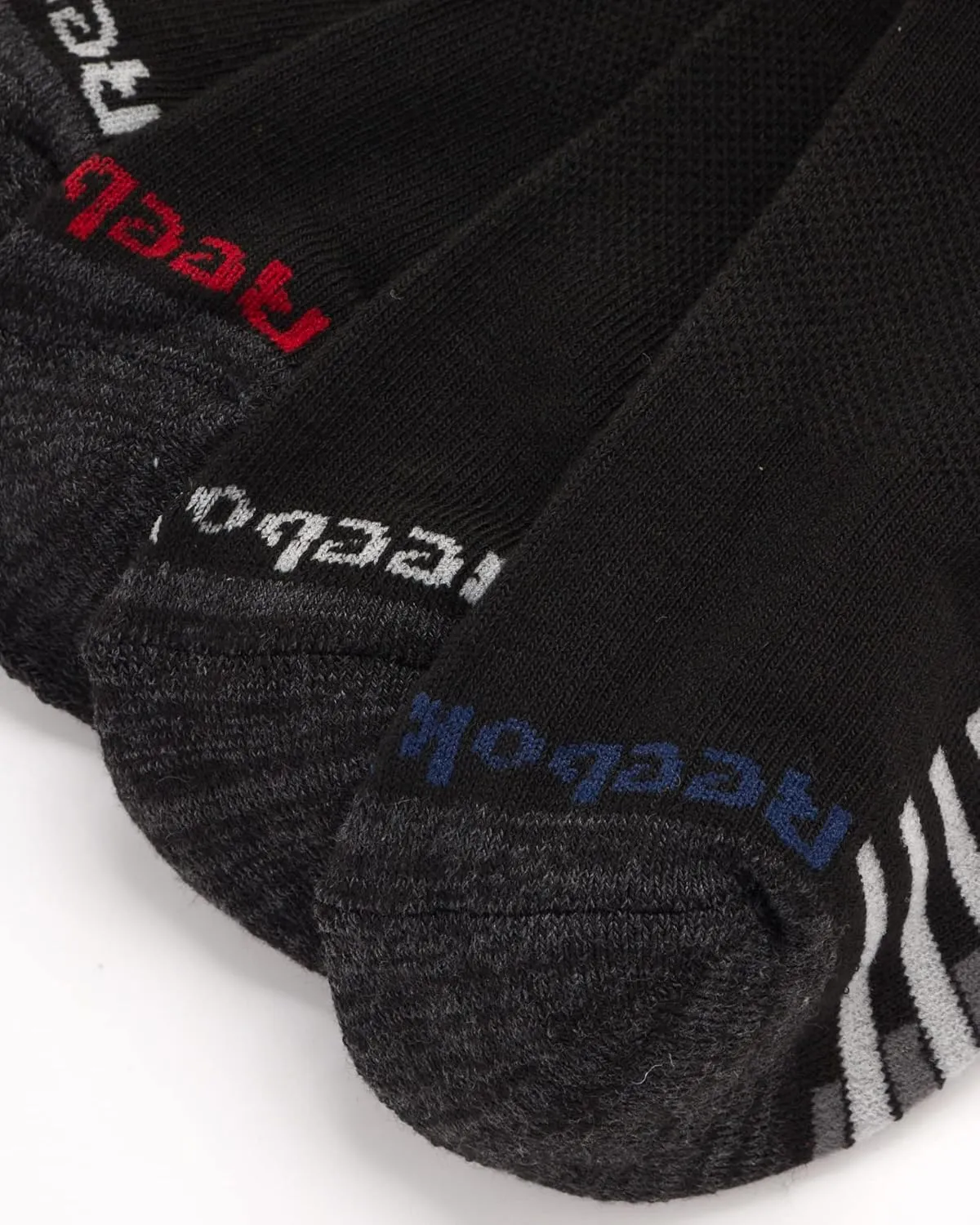 Reebok Boys' Quarter Socks - 6 Pack Stretch Performance Quarter Cut Arch Support Socks - Cushioned Athletic Socks for Boys