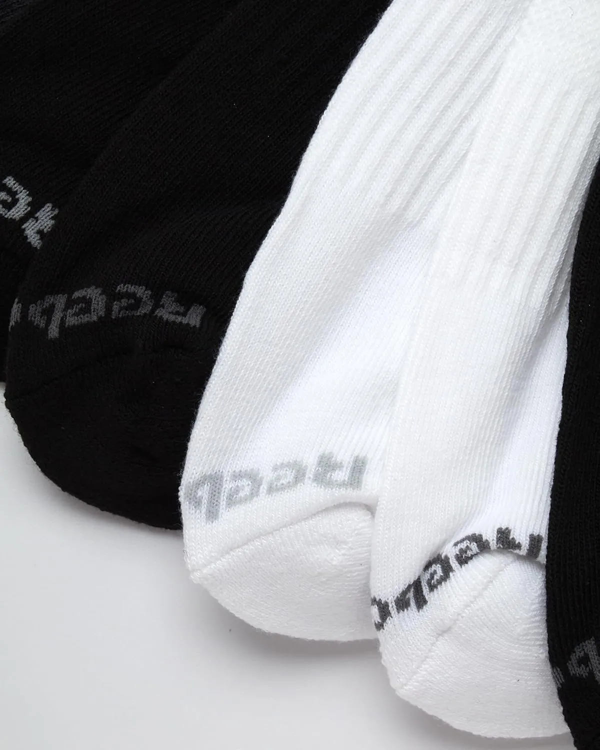 Reebok Men's Quarter Socks - 8 Pack Performance Arch Support Socks - Cushioned Athletic Socks for Men (Shoe Size: 6-12.5)