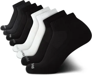 Reebok Men's Quarter Socks - 8 Pack Performance Arch Support Socks - Cushioned Athletic Socks for Men (Shoe Size: 6-12.5)