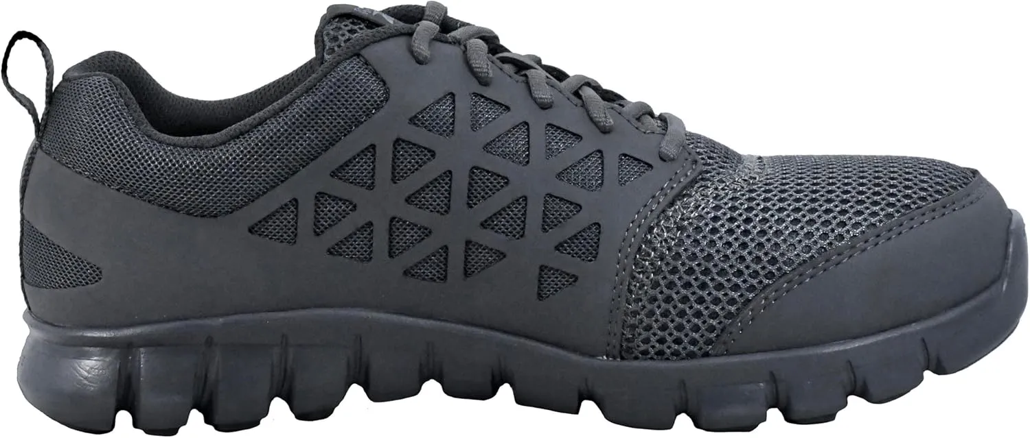 Reebok Men's Rb4041 Sublite Cushion Safety Toe Athletic Work Shoe Black