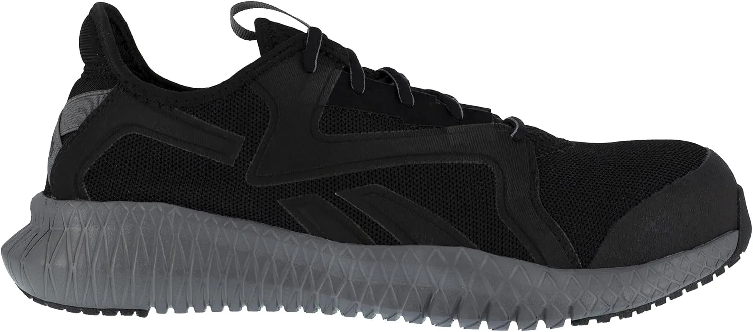 Reebok Men's Rb4064 Flexagon 3.0 Safety Athletic Work Composite Toe Shoe Black and Grey Industrial & Construction