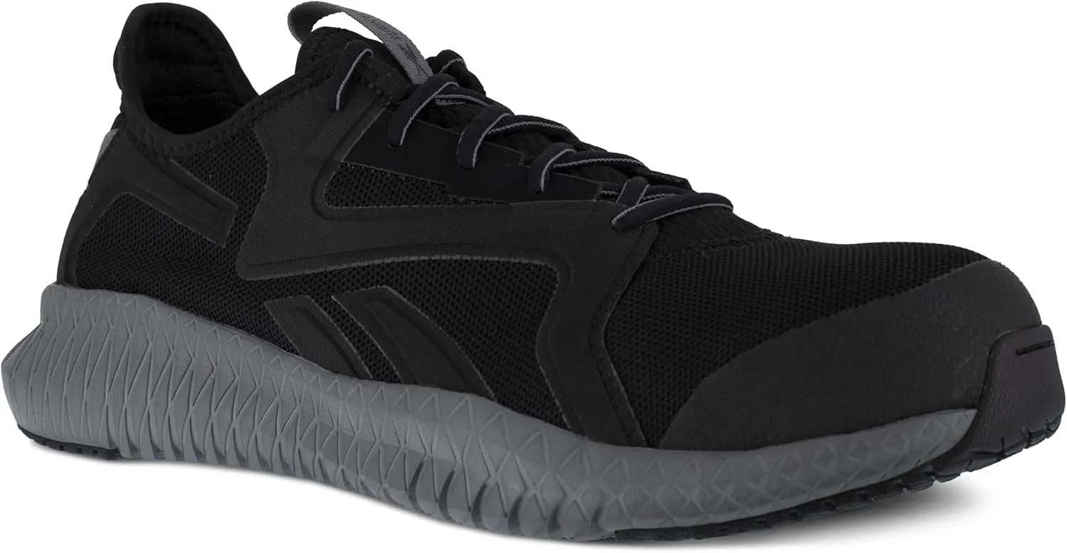 Reebok Men's Rb4064 Flexagon 3.0 Safety Athletic Work Composite Toe Shoe Black and Grey Industrial & Construction