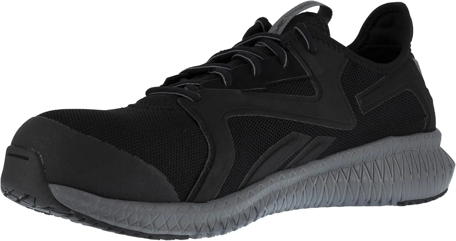 Reebok Men's Rb4064 Flexagon 3.0 Safety Athletic Work Composite Toe Shoe Black and Grey Industrial & Construction