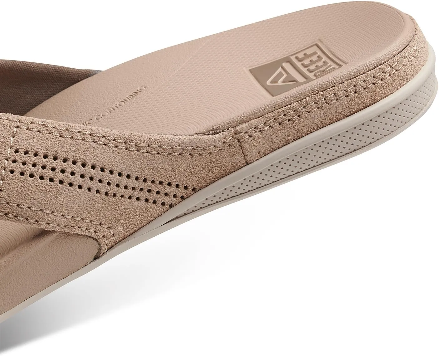 REEF Cushion Lux Men's Flip Flop, Ultra Soft Cushion Footbed, Full Grain Leather Strap