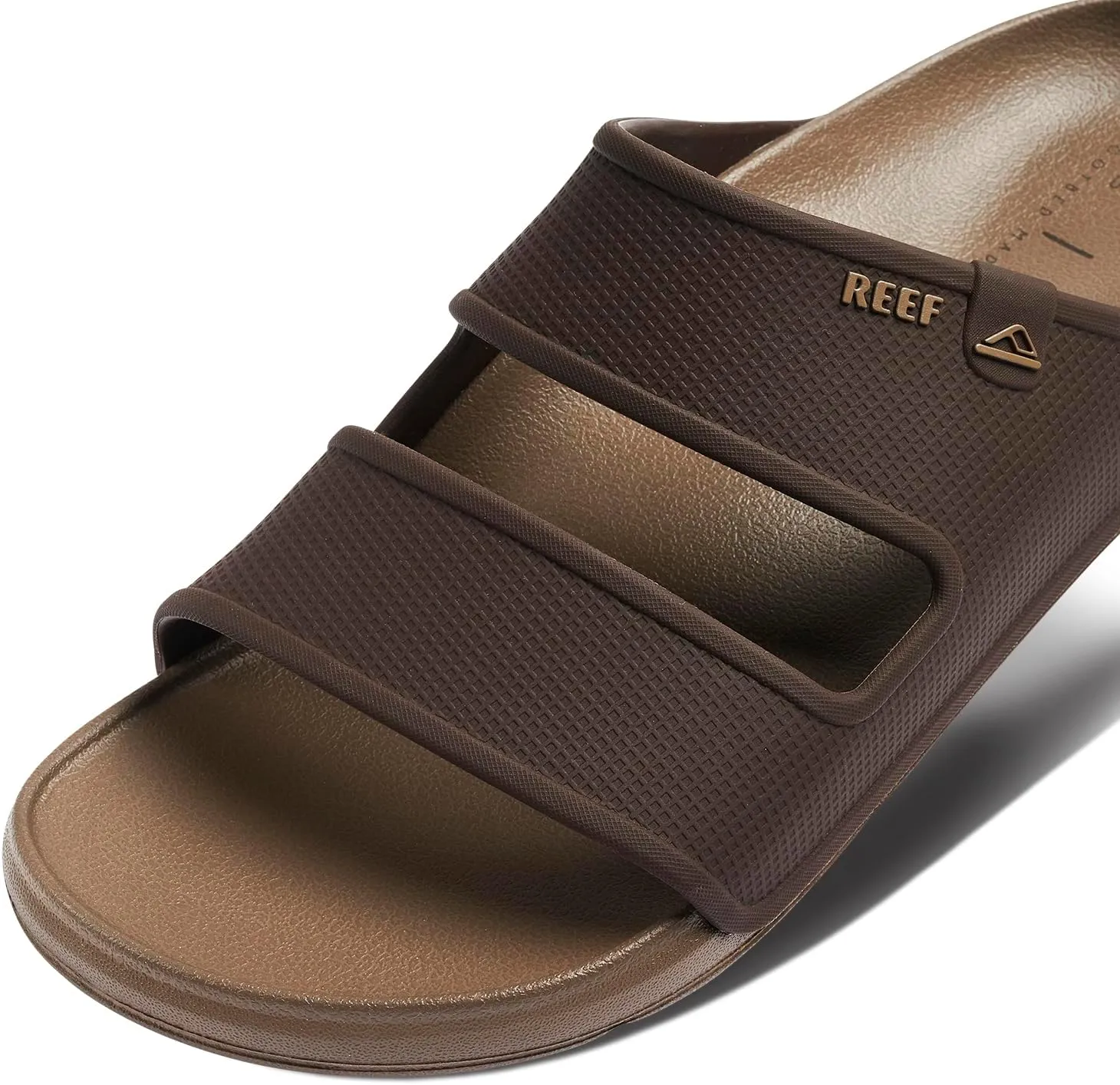 REEF Oasis Double Up Men's Waterproof Slide Sandal, Soft and Supportive Molded Footbed