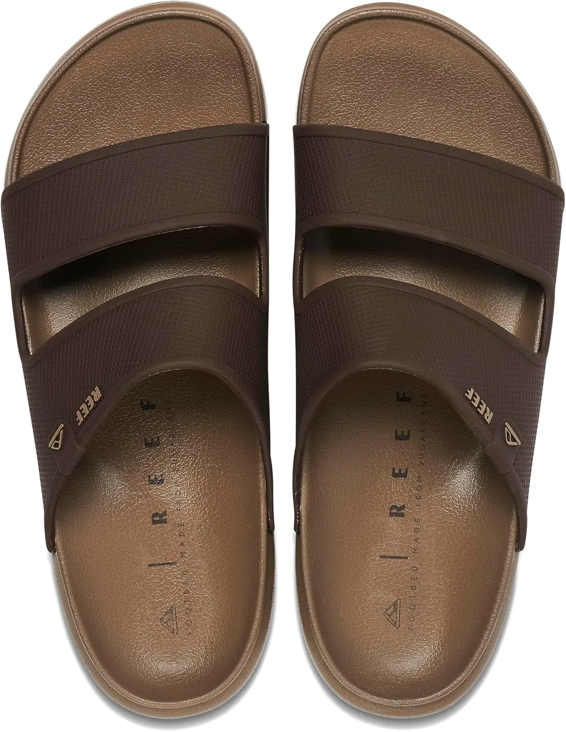 REEF Oasis Double Up Men's Waterproof Slide Sandal, Soft and Supportive Molded Footbed