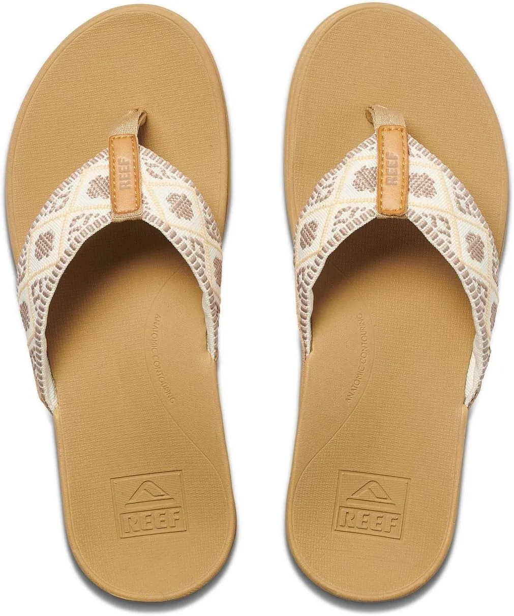REEF Ortho Woven Women's Flip Flop, Arch Support and Soft Cushion Footbed