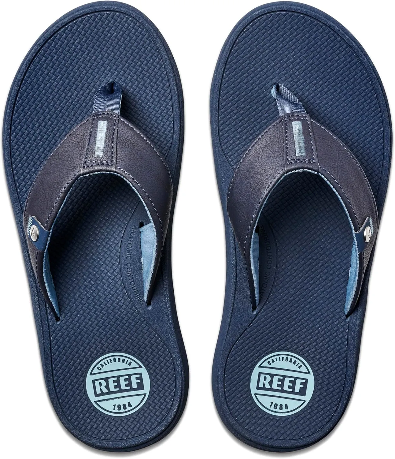 REEF Phantom Nias Men's Beach Flip Flop, Lightweight & Soft and Supportive Molded Footbed