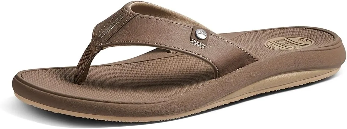 REEF Phantom Nias Men's Beach Flip Flop, Lightweight & Soft and Supportive Molded Footbed