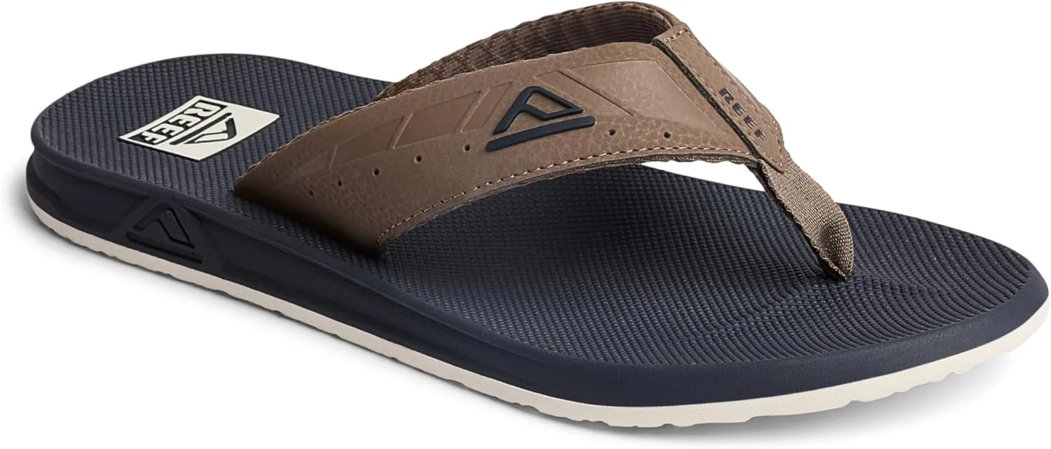 REEF Phantoms Men's Beach Flip Flop, Water Friendly, Soft and Supportive Molded Footbed