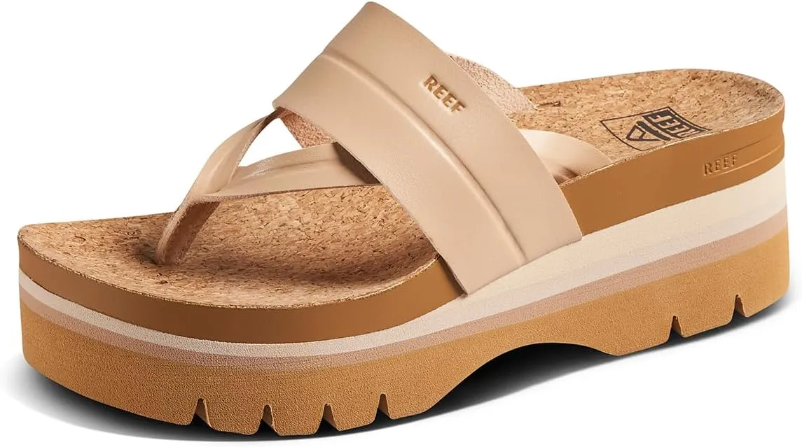 Reef Women's Vista Higher Savanah Fashion Platform Sandal, Soft Cushion Footbed, Arch Support