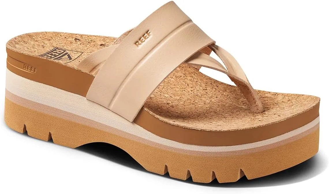 Reef Women's Vista Higher Savanah Fashion Platform Sandal, Soft Cushion Footbed, Arch Support