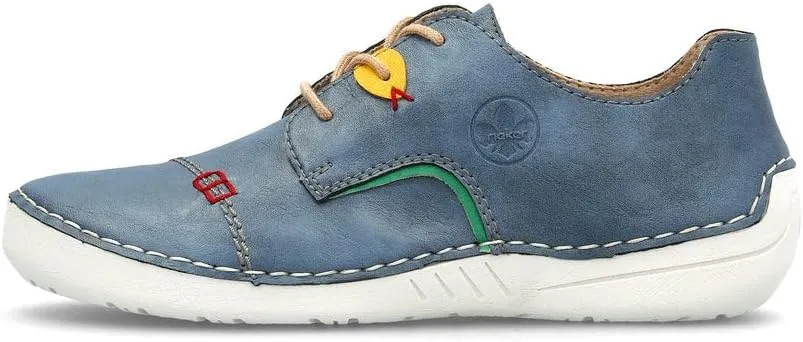Rieker 52528 Angela Women's Shoes - Flexible Lightweight - Lace-Up Shoes - Casual Footwear with Shock-Absorbing Sole, Cushioning & Support for Everyday Comfort