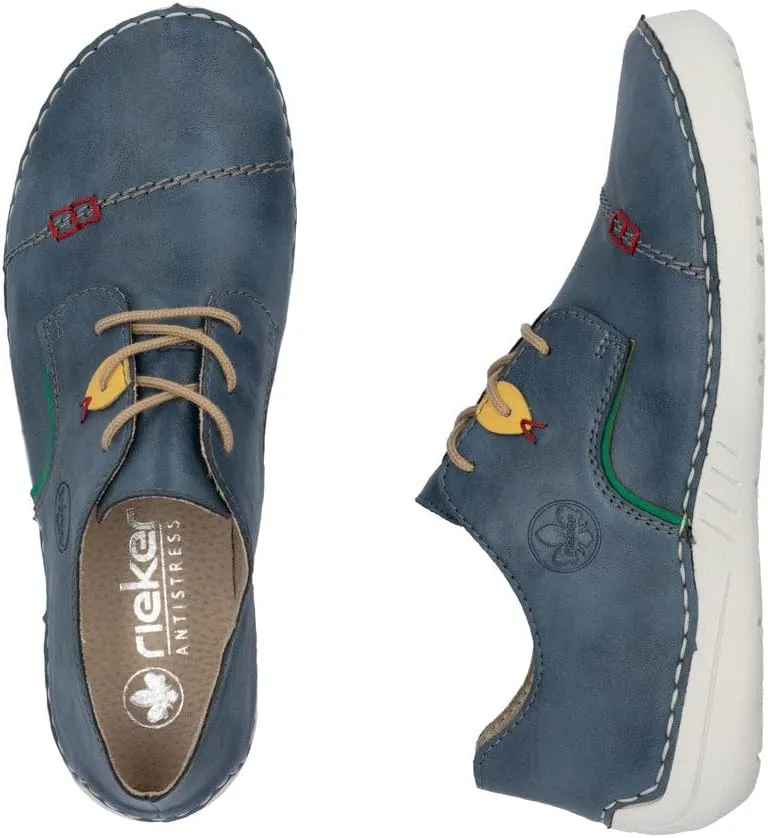 Rieker 52528 Angela Women's Shoes - Flexible Lightweight - Lace-Up Shoes - Casual Footwear with Shock-Absorbing Sole, Cushioning & Support for Everyday Comfort