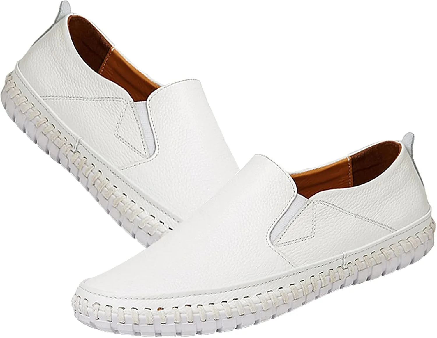 rismart Men's Slip on Shoes Loafers Casual Flat Walking Driving Sneakers