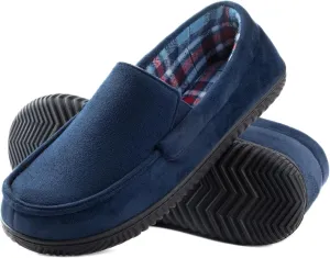 RockDove Men's Alexander Flannel Lined Loafer Slipper